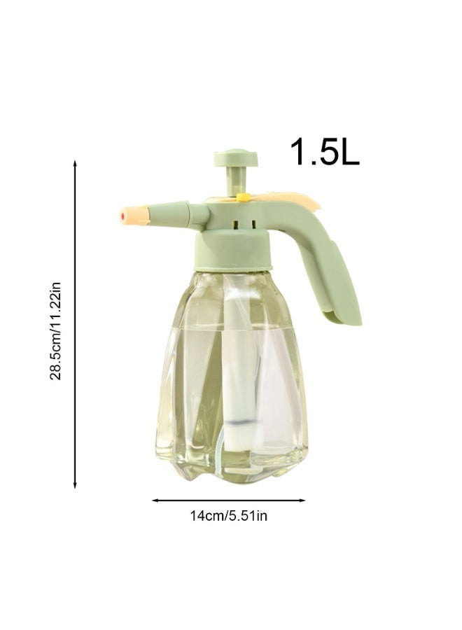 OSHIMA Plant Spray Bottle, 1.5L Water Spray Bottle, Pump Pressure Plant Watering Spray, Multi-Purpose Hand Sprayer for Lawn, Garden, Adjustable Nozzle (Green) - Image 2